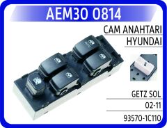 AEM30 0814 CAM AÇMA DÜĞMESİ SOL TAKIM HYUNDAI GETZ 1.3L G4EA 03-05 1.4L G4EE 06-10 1.6L G4ED 03-09 1.5L D3EA D4FA CRDi 03-09