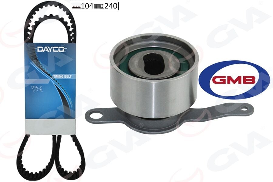 GVA 59T9235D TRİGER KAYIŞ SETİ EKSANTRİK SETİ HONDA CIVIC 1.6L D16Y EURO MB kasa 96-99 / 1.6L D16Y yerli üretim araçlar için EL kasa 98-01 / HR-V 1.6L D16W1 GH kasa 99-07 1 KAYIŞ 1 RULMAN 104x240