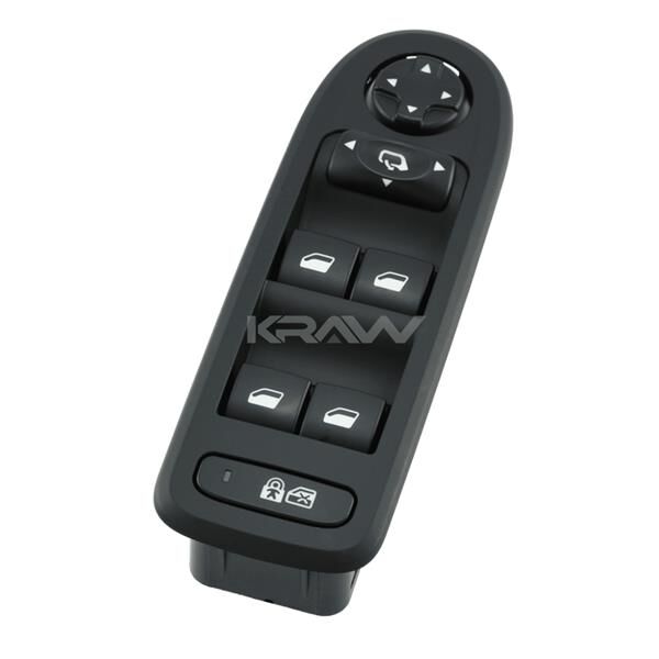 KRAW AN-628 CAM AÇMA DÜĞMESİ KOMPLE SİYAH ÖN SOL PEUGEOT P308-P508-P3008-P5008 07> CITROEN C5 08>