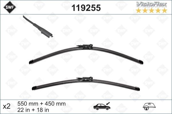 VALEO 119255 SILECEK SUPURGESI TAKIMI 550mm / 450mm BMW F20 F21 F22 F23 F87 SWF