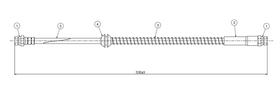 ARKA FREN HORTUMU CADDY III 04>