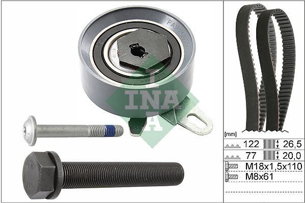 INA 530040610 TRİGER SETİ 122x26.5 TRANSPORTER T4 2.4D 90-03 AJA