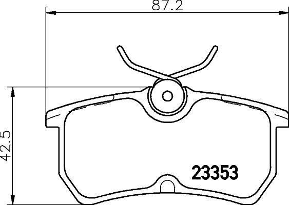 VALEO 671431 ARKA FREN BALATASI FOCUS I 98>04 FIESTA VI 17> GDB1354
