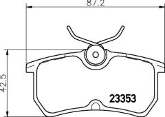 VALEO 671431 ARKA FREN BALATASI FOCUS I 98>04 FIESTA VI 17> GDB1354