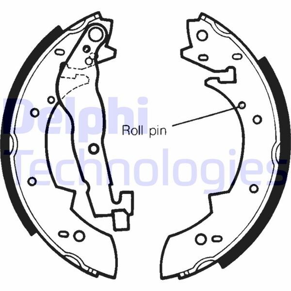 DELPHI LS1233 FREN BALATASI ARKA PARK FRENI BMW E30