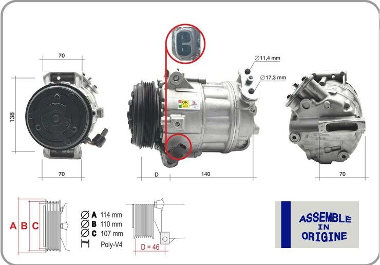 KLİMA KOMPRESÖRÜ FIAT DUCATO 06>19 2.3D MTJ