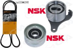 GVA 59T7118C TRİGER KAYIŞ SETİ EKSANTRİK SETİ TOYOTA COROLLA 1.3L 2E karbüratörlü EE90. EE100 88-98 1 KAYIŞ 2 RULMAN 123x240