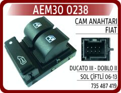 AEM30 0238 CAM ANAHTARI FIAT DUCATO III - DOBLO II SOL ÇİFTLİ
