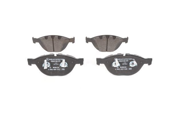 BOSCH 0986494349 FREN BALATASI ON BMW E60 E61 E63 E64 E65 E66