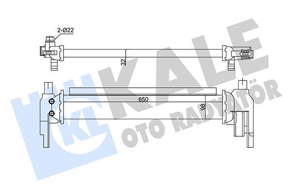 KALE 350940 TURBO RADYATÖRÜ INTERCOOLER GOLF VII-A3 12>LEON 12>OCTAVIA 12>