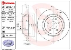 BREMBO 08C06511 FREN DISKI ARKA MERCEDES VITO W447