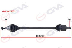 GVA 4475052 KOMPLE AKS SAĞ GOLF VI 1.6i AUTO. 08-13 883mm