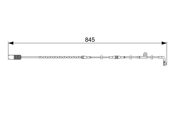 BOSCH 1987473044 BALATA FISI ARKA BMW E65 E66