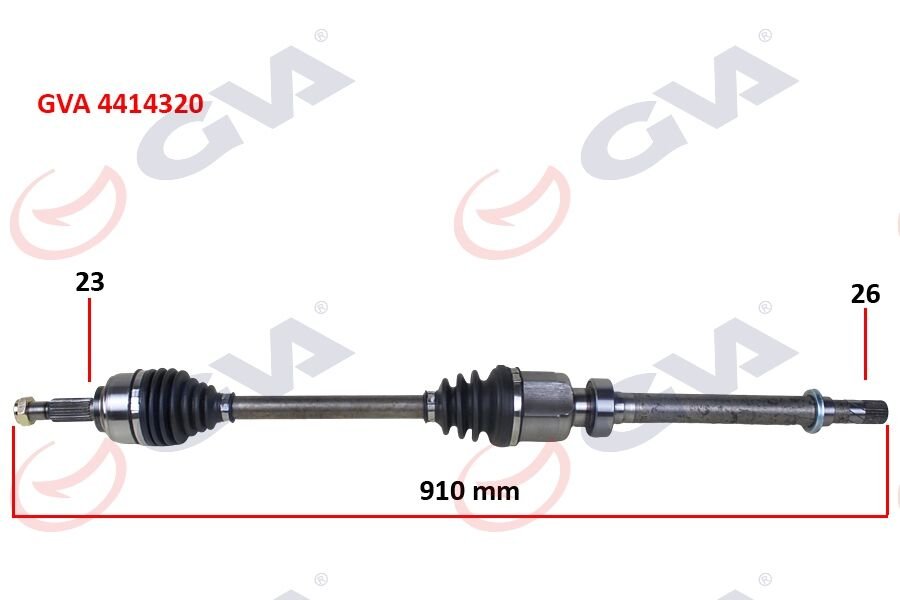 GVA 4414320 KOMPLE AKS SAĞ CLIO IV 1.5 DCI 12- 75-90HP