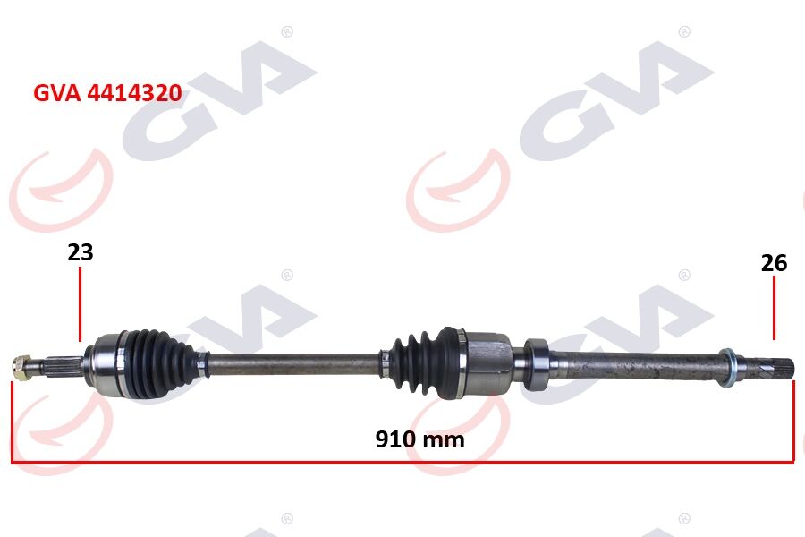 GVA 4414320 KOMPLE AKS SAĞ CLIO IV 1.5 DCI 12- 75-90HP