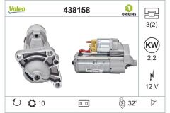 VALEO 438158 MARŞ MOTORU KOMPLE 12V 2.2kw OPEL MOVANO A 00> VIVARO A 03> RENAULT MASTER II 01> TRAFIC 03> 2.2 D TI-DCI 2.5 CDTI-DCI