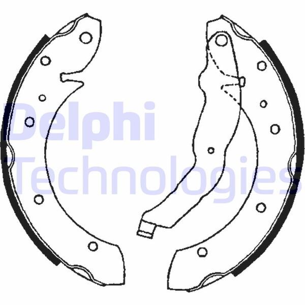 DELPHI LS1634 FREN BALATASI ARKA PARK FRENI BMW E36