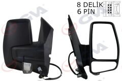 GVA 1032214 DIŞ DİKİZ AYNASI SAĞ TRANSİT CUSTOM V362 12>17 ELEKTİRİKLİ ISITMALI DESENLİ SİNYALLİ