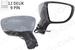GVA 1014820 DIŞ DİKİZ AYNASI SAĞ ELEKTRİKLİ ISITMALI SİNYALLİ SENSÖRLÜ ASTARLI KONVEKS CAPTUR 17-