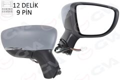 GVA 1014820 DIŞ DİKİZ AYNASI SAĞ ELEKTRİKLİ ISITMALI SİNYALLİ SENSÖRLÜ ASTARLI KONVEKS CAPTUR 17-