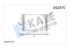 KALE 342475 KLİMA KONDENSERİ AUDI AUDI A4 SEAT EXEO-EXEO ST AL-AL