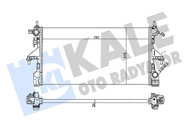 KALE 355665 RADYATÖR DUCATO JUMPER BOxER 06- 2.0 BlueHDI MECHANICAL 780x416x24 1680410280-1629086780-16139965 80-RR606169