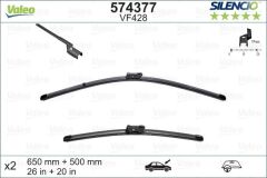 VALEO 574377 SİLECEK 65 50 X2 FLATBLADE VOLVO C30 06> S40 05> S60 10> S80 06>V50 05>V70 07>V60 10> XC70 07> BMW X5 18> X7 19> 61619466377