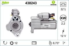 VALEO 438243 MARŞ MOTORU VW CRAFTER-AMAROK-MERCEDES SPRİNTER 10> 12V-12 DİŞ