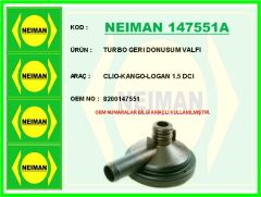 NEIMAN 147551A TURBO GERI DONUSUM VALFI CLIO-KANGO-LOGAN 1.5 DCI