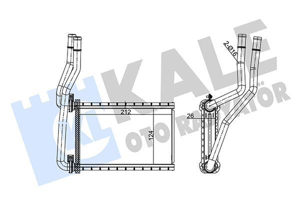 KALE 352140 KALORİFER RADYATÖRÜ SUZUKI SX4 1.6L M16A RW415 05-> 1.6L D16AA AKK416D 14-> / SWIFT 1.3L 1.5L M13A M 15A RS413 RS415 MACAR 05-> 1.2L K12B AZG412 12-> / FIAT SEDICI 06-> - ALEMİNYUM