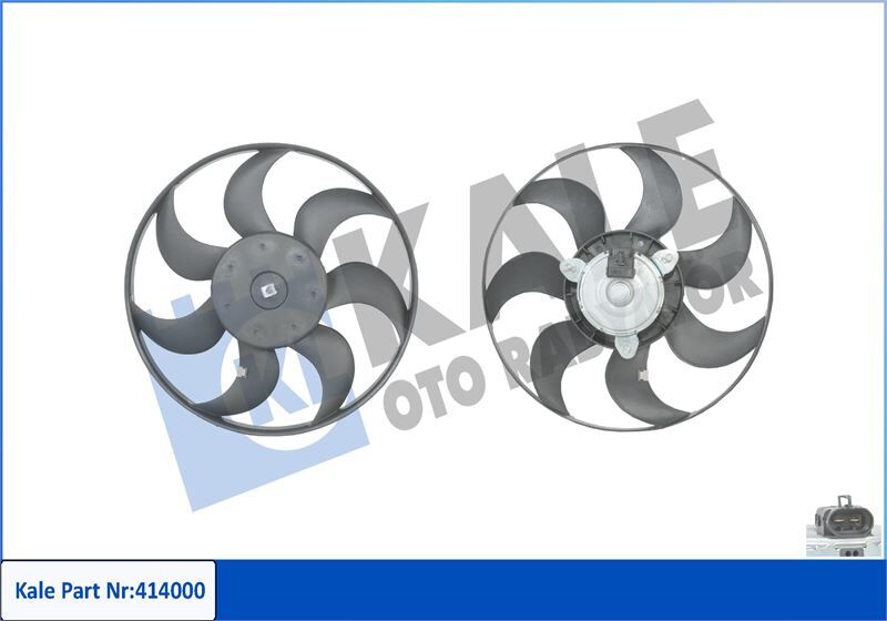 KALE 414000 FAN MOTORU ASTRA F-VECTRA A-CALIBRA A 1.6-1.8-1.8 16V-2.0 16V 200W-365mm