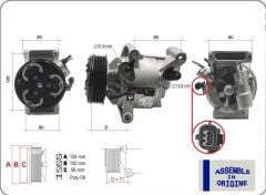 GUA 51326 KOMPRESÖR DACIA DUSTER II 18> SANDERO II 17> LOGAN II MCV 17> 1.5 DCİ