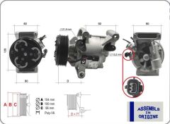 GUA 51326 KOMPRESÖR DACIA DUSTER II 18> SANDERO II 17> LOGAN II MCV 17> 1.5 DCİ
