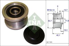 INA 535020210 ALTERNATÖR KASNAĞI ASTRA J-INSIGNIA-ADAM-ZAFIRA TOURER C-AVEO-CRUZE-BMW 5 E60-E61 520d 6 KNL