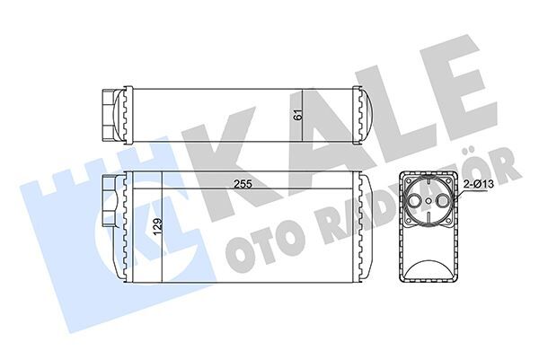 KALE 354950 KALORİFER SKODA FAVORIT-FELICIA I-FELICIA II-VOLKSWAGEN CADDY II