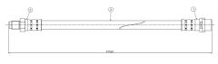 CAVO C800654A FREN HORTUMU ON MERCEDES W202 S202 W203 S203 CL203 C208 C209 W204 W210 S210 C207 R171 R172
