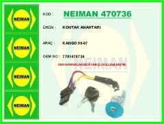 NEIMAN 470736 KONTAK KİLİDİ - ANAHTARLI RENAULT KANGOO 98>07