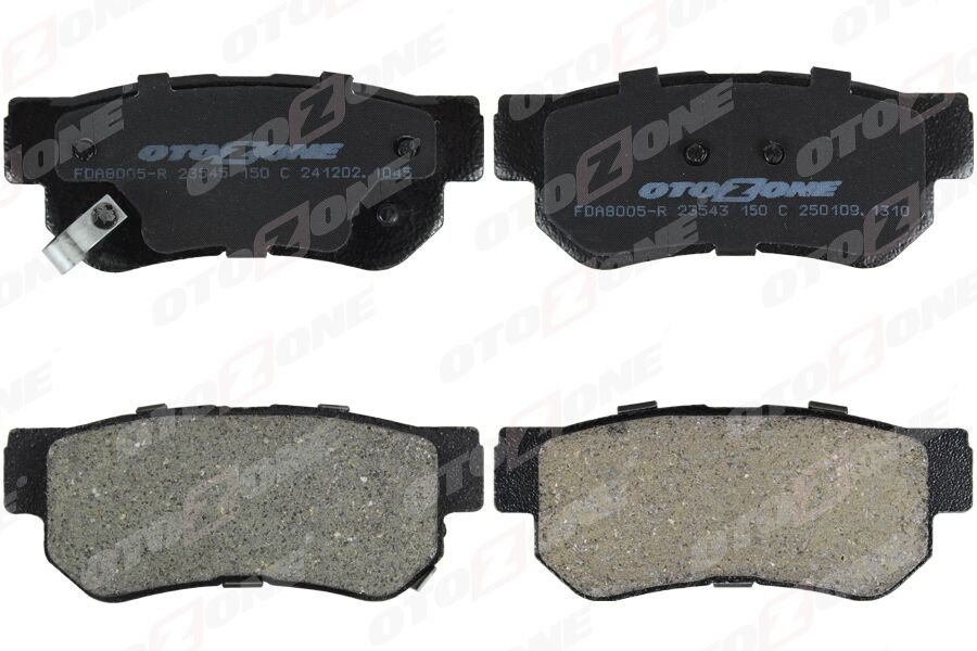 OTOZONE FDA8005-R ARKA FREN BALATA HYUNDAI SONATA 2.0L CRDİ VVTİ GLS 98-> / TUCSON SANTAFE 2.0L CRDi 04-10 / SSANGYONG KYRON 2.0L Xdi 05-> / KIA SPORTAGE 2.0L CRDİ 04-> - Aşınma ikaz soketli