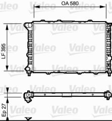 VALEO 732013 RADYATÖR KLİMALI ALFA 156 1.6 T.S 1.8 T.S 2.0 2.5 97-05 SW 156 1.6 T.S 1.8 T.S 97-06