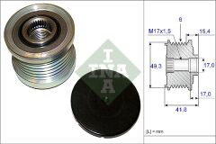 INA 535019310 ALTERNATÖR ŞARJ DİNAMO KASNAĞI GRANDLAND-P207-P208-P308-P508-P3008-P5008-PARTNER TEPEE-BERLINGO-C3 -C4-C5-DS3-DS4 1.6 VTI-THP MİNİ COOPER 06 > 6 KANAL