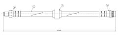 CAVO C800533A FREN HORTUMU ÖN RENAULT MEGANE 96> 420.00 MM