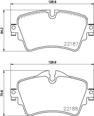VALEO 671419 FREN BALATASI ON BMW F45 F46 F48 F39 . MINI F54 F55 F56 F57 F60