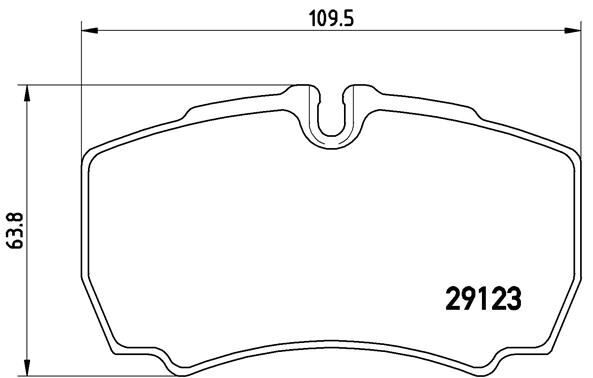 BREMBO P24084 ARKA BALATA DAILY 02-11 TRANSİT 3.2 TDCI 11-14 2.4TDCI 06-14 DAILY 02-11