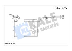 KALE 347375 KALORİFER RADYATÖRÜ FORD MONDEO-SMAX-GALAXY 07>