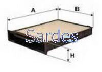 SARDES SC696.1 POLEN FİLTRESİ SCENIC II 1.4-1.6-1.6 16V-2.0 16V-1.5DCI-1.9DCI-2.0DCI PLASTİK ÇERÇEVELİ