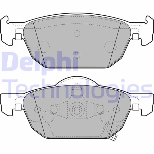 DELPHI LP2144 ÖN FREN BALATA HONDA CIVIC 1.6L N16A İ-DTEC dizel FK3 kasa 13-> / CIVIC 1.5L VTEC RS modeli hatchb ack FK7 kasa 17->