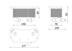 MOTOR YAĞ SOĞUTUCUSU VOLVO S90 V90 D5 2016 > XC60 D5 2017 > XC90 D4 D5 2015 >2018 > DİZEL