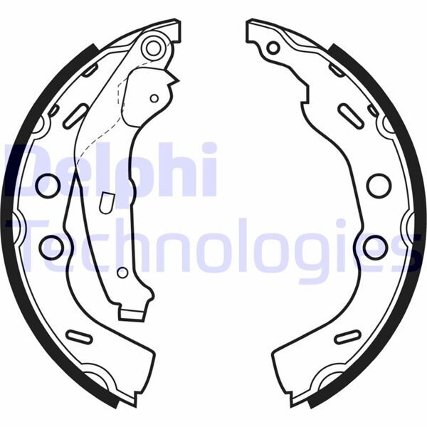 DELPHI LS1993 ARKA KAMPANA FREN BALATASI SUZUKI SWIFT 1.3L G13B SF413 96-01 203 x 32