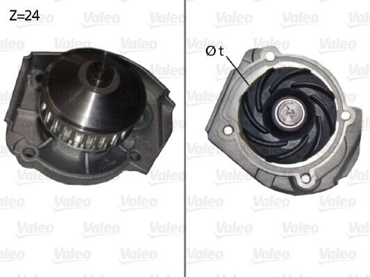 VALEO 506640 SU POMPASI FIAT ALBEA 03>07 DOBLO 01>10 PALIO 96>05 PANDA 03> PUNTO 99>09 SIENA 97>02 LANCIA Y YPSILON 96>6 1.1 1.2 1.4 16V