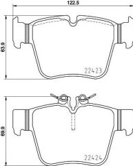 BREMBO P50133 FREN BALATASI ARKA MERCEDES W205 S205 C253 X253
